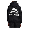 Avirex Mens Stacked Logo Hoodie AVF251K40-001 Black