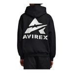 Avirex Mens Stacked Logo Hoodie AVF251K40-001 Black