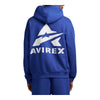 Avirex Mens Stacked Logo Hoodie AVF251K40-422 Cobalt