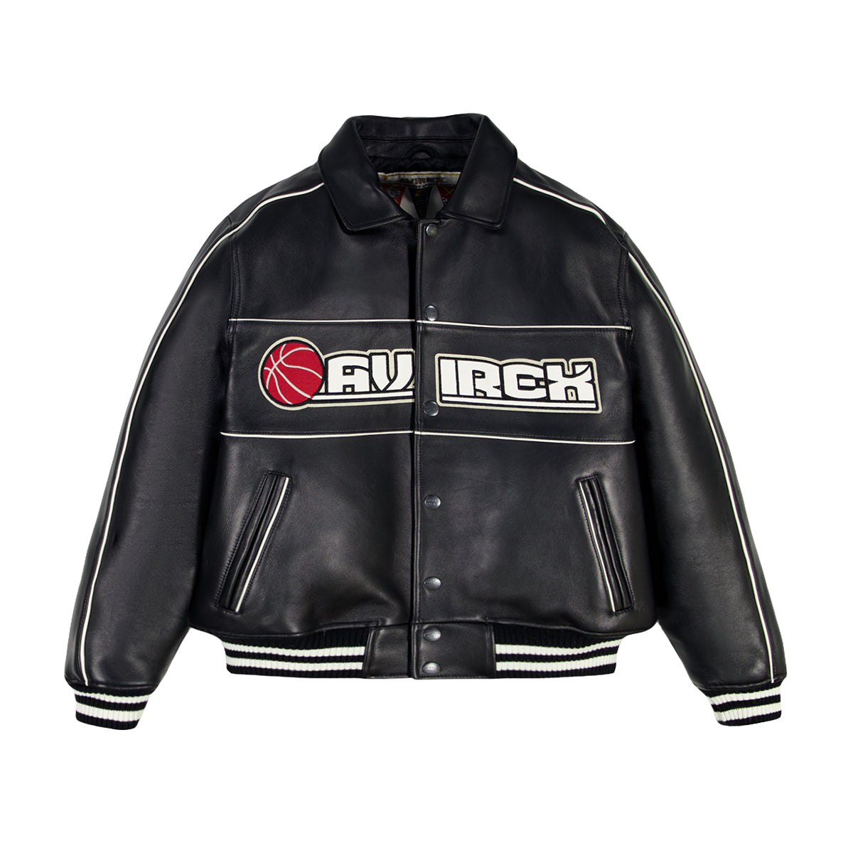 Avirex Mens Basketball Jacket AVF252O19-001 Black