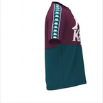 Kappa Mens Authentic 222 Banda Baldwin T-Shirts 304Nqb0-934 Violet-Petrol-Petrol