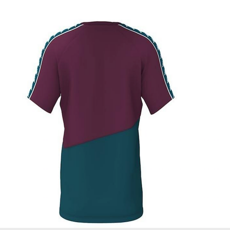 Kappa Mens Authentic 222 Banda Baldwin T-Shirts 304Nqb0-934 Violet-Petrol-Petrol