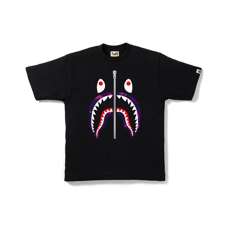 Bape Shark Camo T-Shirt BPSHCA-BLK Black/Multi Color