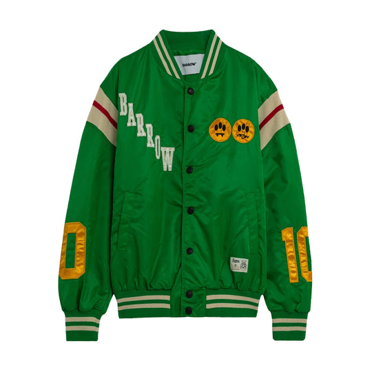 Barrow Unisex Logo Print Bomber Jacket S5BWUABO027-BW030 Bosphorus