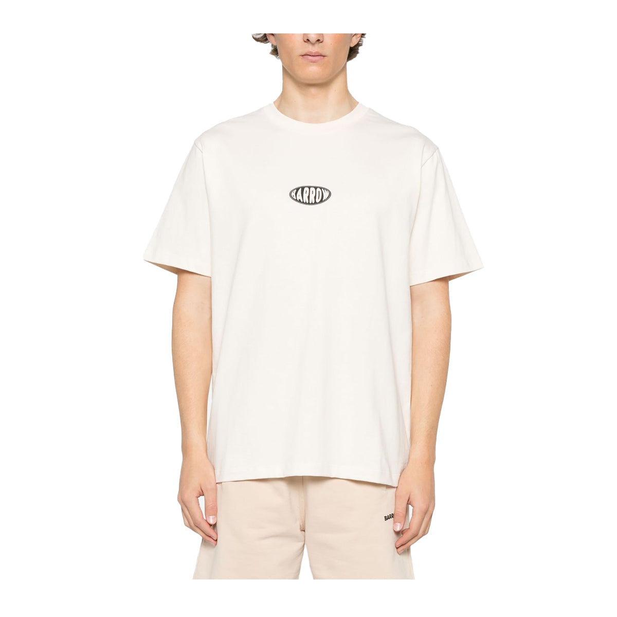 Blue トップス BARROW Men T-shirt White S5BWUATH066 BW029 Blue トップス BARROW Men T-shirt White S5BWUATH066 BW029