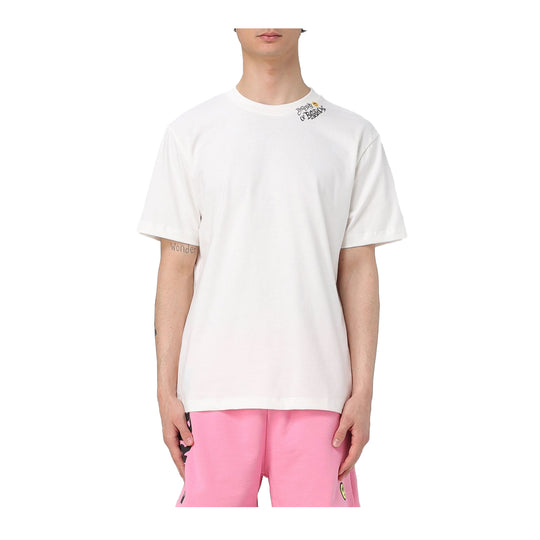 Barrow Unisex Neck Print Crew Neck T-Shirt S5BWUATH156-002 Off White