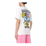 Barrow Unisex Neck Print Crew Neck T-Shirt S5BWUATH156-002 Off White