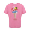 Barrow Unisex Cream Print Crew Neck T-Shirt S5BWUATH161-BW036 Prism Pink