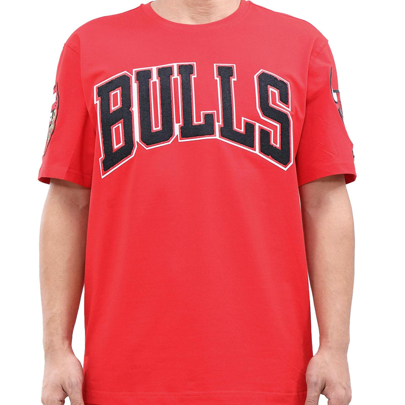 Pro Standard Mens NBA Chicago Bulls Pro Team Crew Neck T-Shirt BCB151539-RED Red
