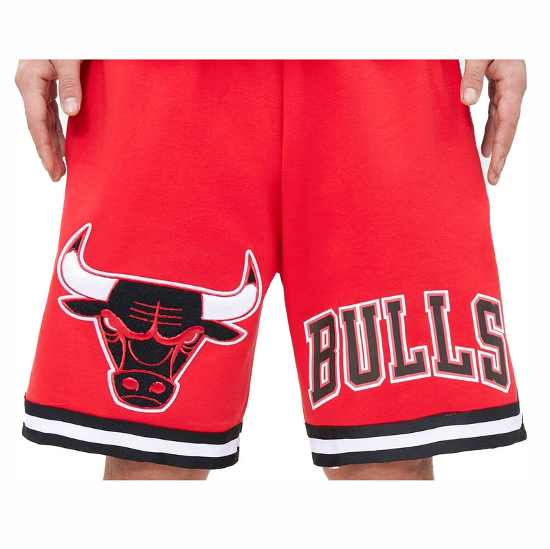 Pro Standard Mens NBA Chicago Bulls Logo Pro Team Shorts BCB351809-RED Red