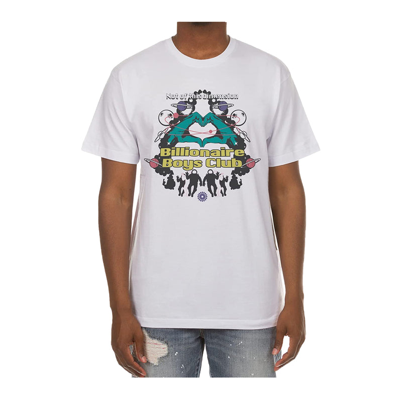 Billionaire Boys Club Mens Inter Dimensional SS T-Shirt 9209-White