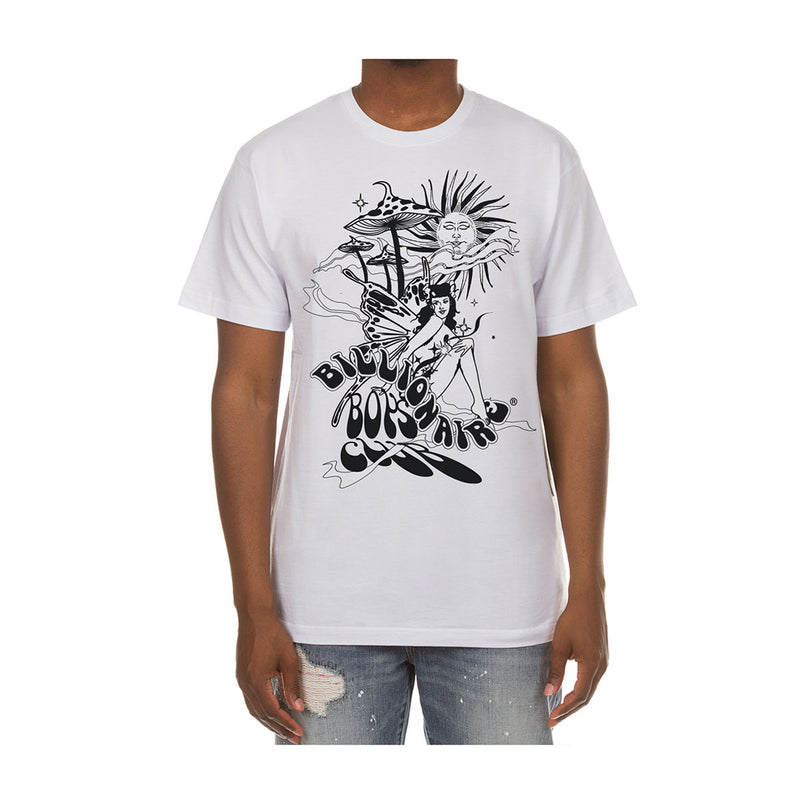 Billionaire Boys Club Mens Amanita Crew Neck T-Shirt 4209-006 White