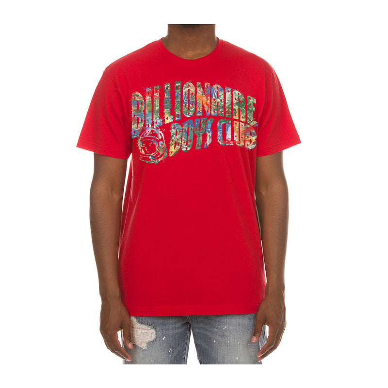 Billionaire Boys Club Mens Arch Short Sleeve Crew Neck T-Shirt 6201-066 Red