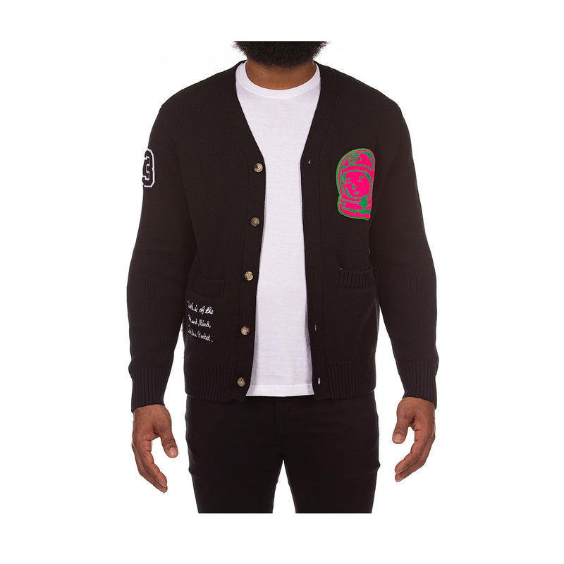 Billionaire Boys Club Mens Hello cardigan Sweater 6500-011 Black