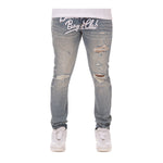 Billionaire Boys Club Mens Script Slim Fit Jeans 7106-567 Gamma