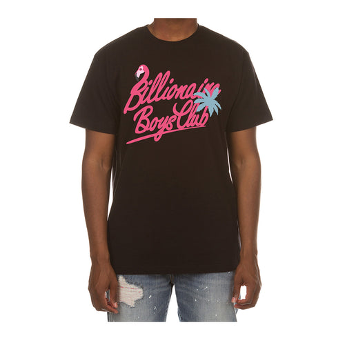 Billionaire Boys Club Mens Flamillionaire Crew Neck T-Shirt 841-3207-011 Black