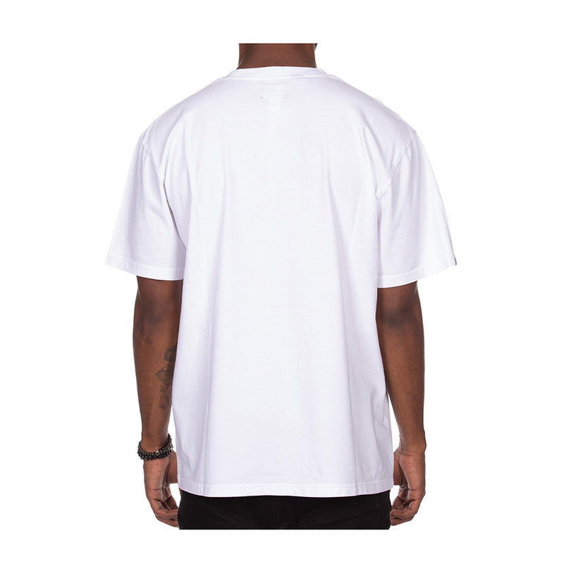 Billionaire Boys Club Mens Tropics Crew Neck T-Shirt 841-3305-239 Bleach White