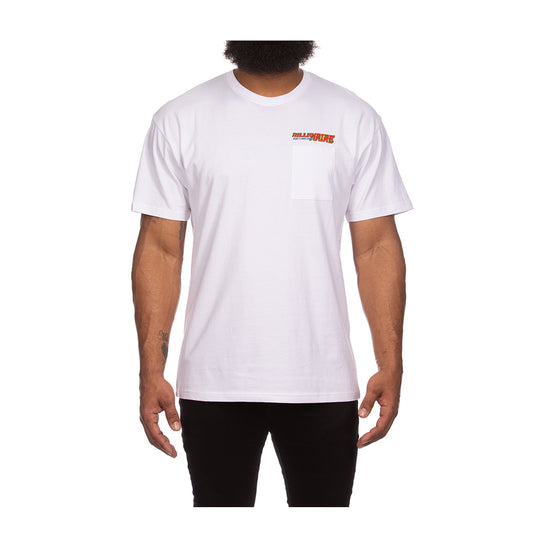 Billionaire Boys Club Mens Drift Knit Crew Neck T-Shirt 4301-239 Bleach White