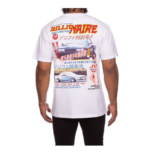 Billionaire Boys Club Mens Drift Knit Crew Neck T-Shirt 4301-239 Bleach White