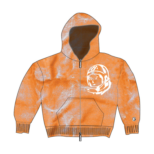 Billionaire Boys Club Mens Helmet Zip Up Hoodie 9305-678 Bright Marigold