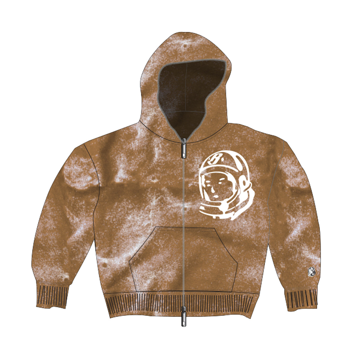 Billionaire Boys Club Mens Zip Helmet Hoodie 9305-679 Chipmunk