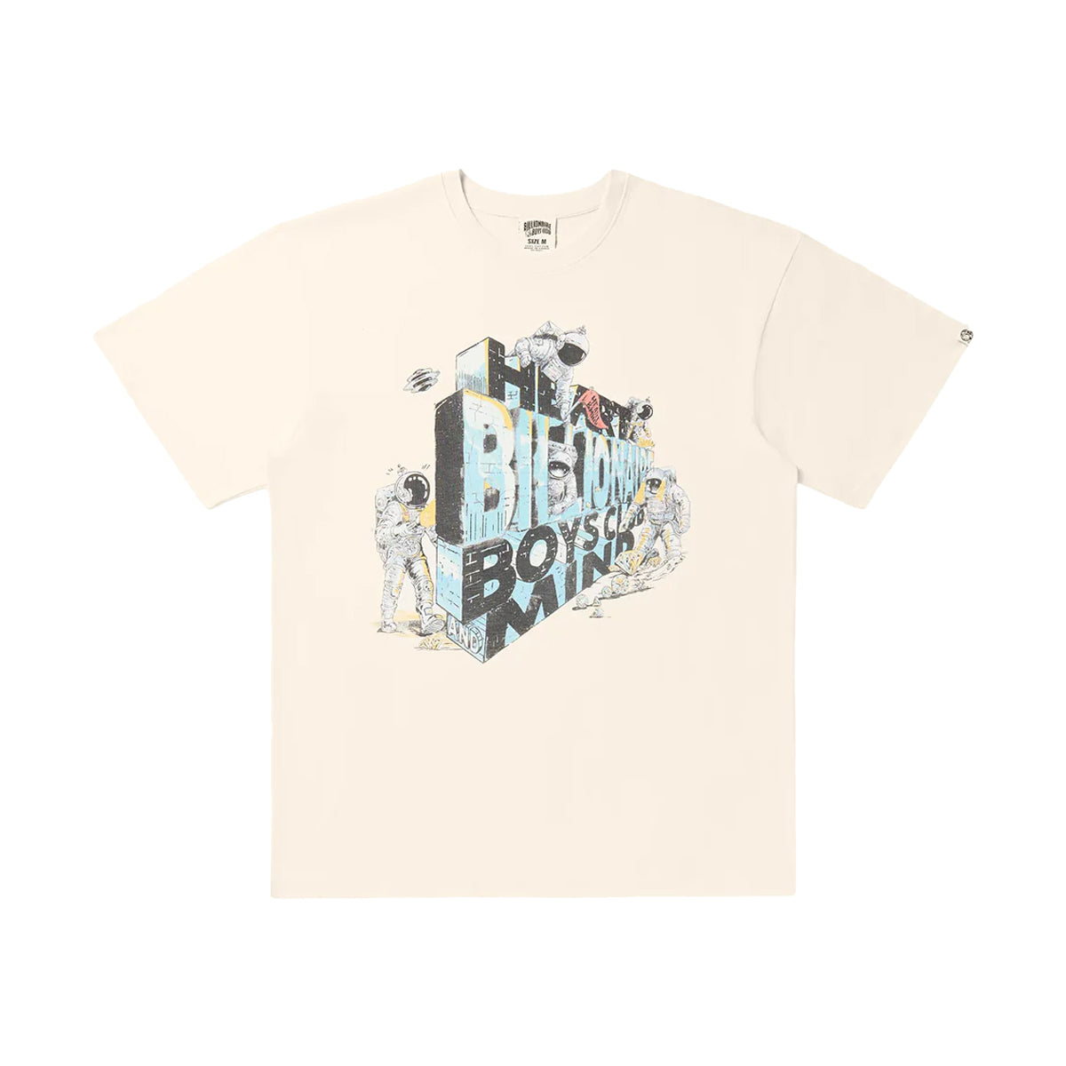 Billionaire Boys Club Mens Diamond Wall Crew Neck T-Shirt 2204-302 Gardenia