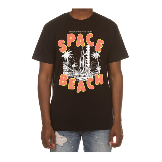Billionaire Boys Club Mens Space Beach Crew Neck T-Shirt 3201-001 Black