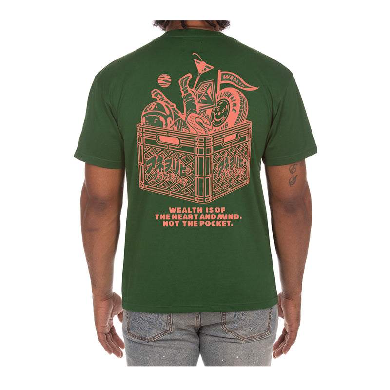 Billionaire Boys Club Mens Debris Crew Neck T-Shirt 3203-301 Eden