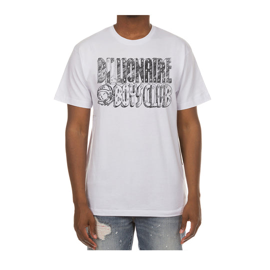 Billionaire Boys Club Mens Sketch Crew Neck T-Shirt 4200-100 White