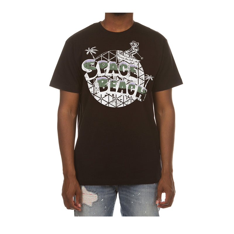 Billionaire Boys Club Mens Space Epcot Crew Neck T-Shirt 4204-001 Black