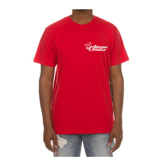 Billionaire Boys Club Mens Swing Crew Neck T-Shirt 4207-640 Red