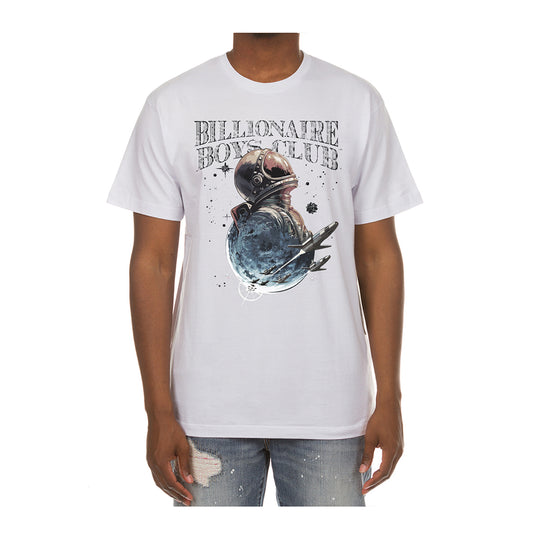 Billionaire Boys Club Mens Flight Crew Neck T-Shirt 4208-100 White