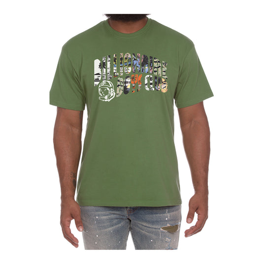 Billionaire Boys Club Mens Multiverse Crew Neck T-Shirt 4209-310 Vineyard Green