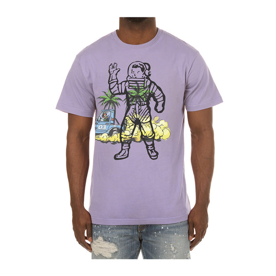 Billionaire Boys Club Mens Space Sand Crew Neck T-Shirt 4213-530 Pastel Lilac