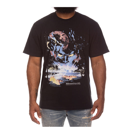 Billionaire Boys Club Mens Beyond Knit Oversized Crew Neck T-Shirt 4309-400 Little Boy Blue