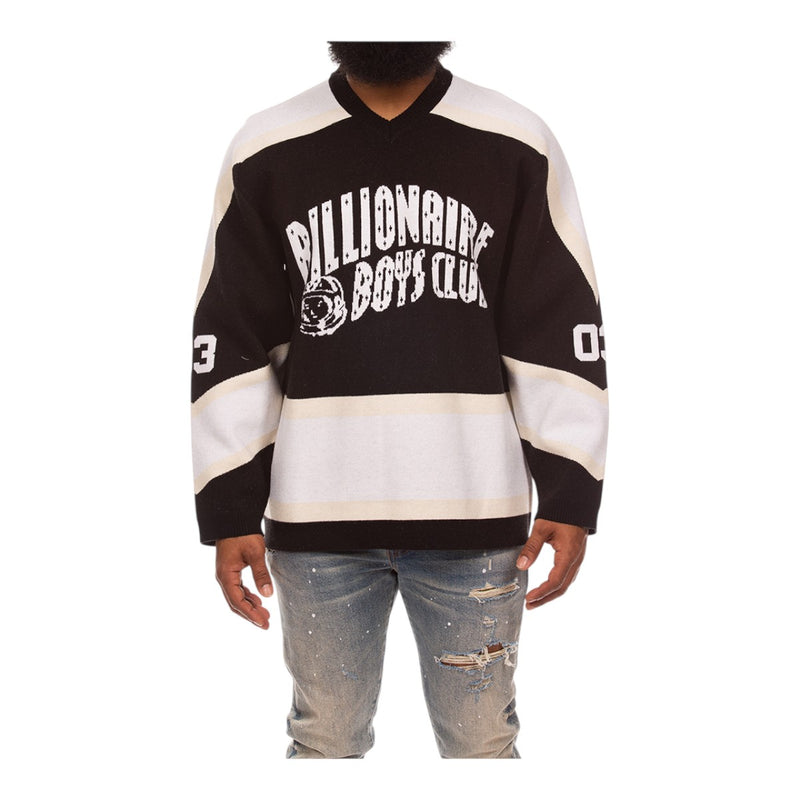 Billionaire Boys Club Mens Puck Jersey Sweater 851-7301-001 Black