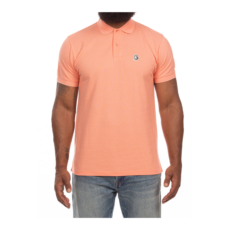 Billionaire Boys Club Mens Landing Polo Shirt 861-0303-650 Peach Amber