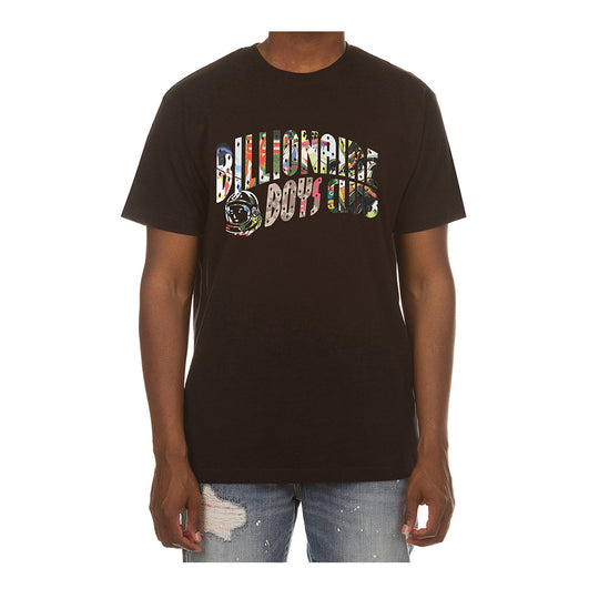 Billionaire Boys Club Mens Curve Collage Crew Neck T-Shirt 861-2204-001 Black