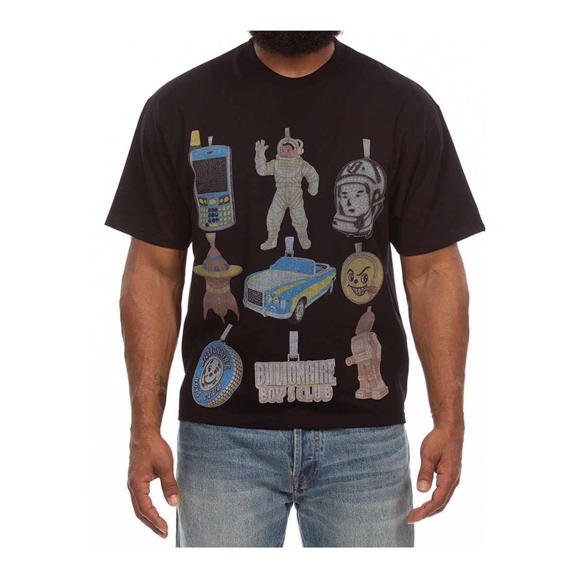 Billionaire Boys Club Mens Icy Crew Neck T-Shirt 861-2315-001 Black