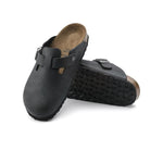 Birkenstock Unisex Boston NU Oiled 0059461 Black, Regular Width