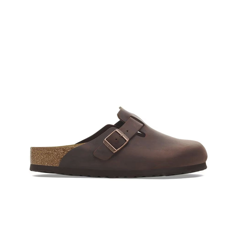 Birkenstock Unisex Boston NU Oiled Soft Footbed 0159711 Habana, Regular Width
