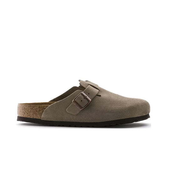 Birkenstock Unisex Boston Soft Footbed Clogs 0560771 Taupe, Regular Width