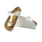 Birkenstock Unisex Gizeh Birko-Flor 0745531 White, Regular Width