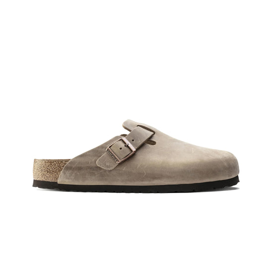 Birkenstock Unisex Boston Soft Footbed Oiled Leather Clogs 1018147 Tobacco Brown, Regular Width