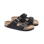 Birkenstock Unisex Arizona Vegan Sandals 1019115 Black, Narrow Width