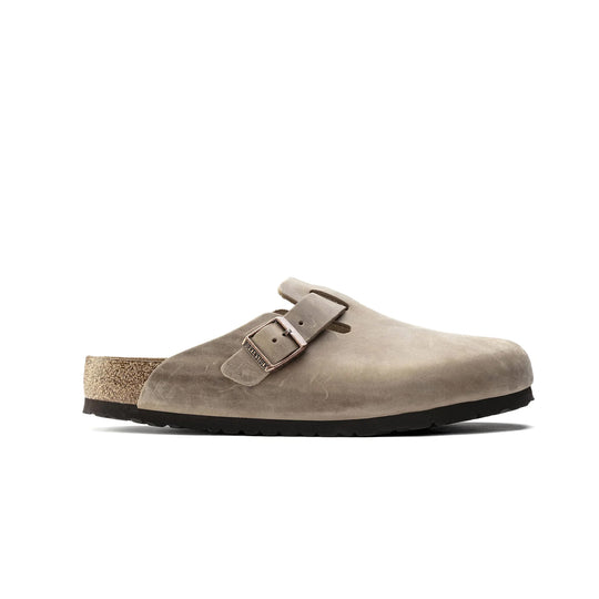 Birkenstock Unisex Boston Soft Footbed Oiled Leather Clogs 1019484 Tobacco Brown, Narrow Width