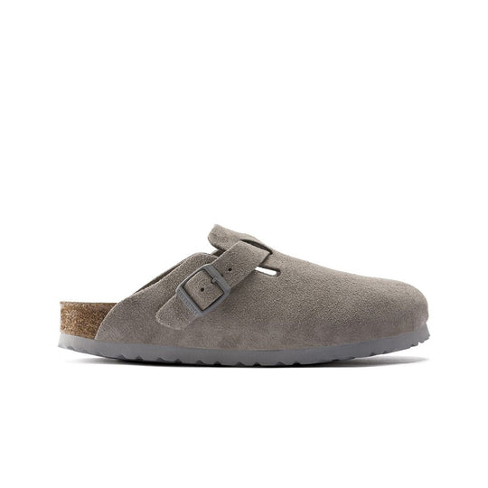 Birkenstock Unisex Boston Soft  Footbed Clogs 10205491 Stone Coin, Regular Width