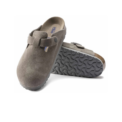 Birkenstock Unisex Boston Soft  Footbed Clogs 10205491 Stone Coin, Regular Width