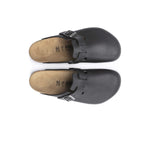 Birkenstock Unisex Boston Grip Sandals 1023458 Vintage Wood Black, Narrow Width