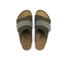 Birkenstock Unisex Kyoto Suede Leather Sandals 1023830 Thyme, Narrow Width